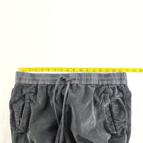 James Perse Wale WideLeg Soft Corduroy Concrete Pigment Pants Women's Large Grey - Picture 5 of 11